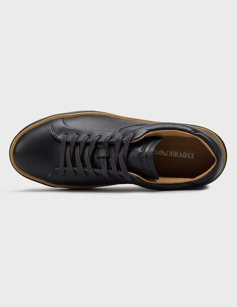 черные мужские Кеды Emporio Armani AGR-081-001_black 15965 грн