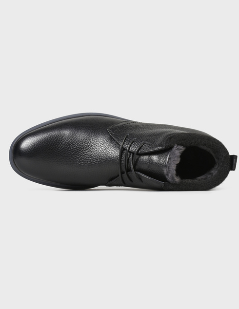 мужские черные кожаные Ботинки Baldinini 397-black - фото-5