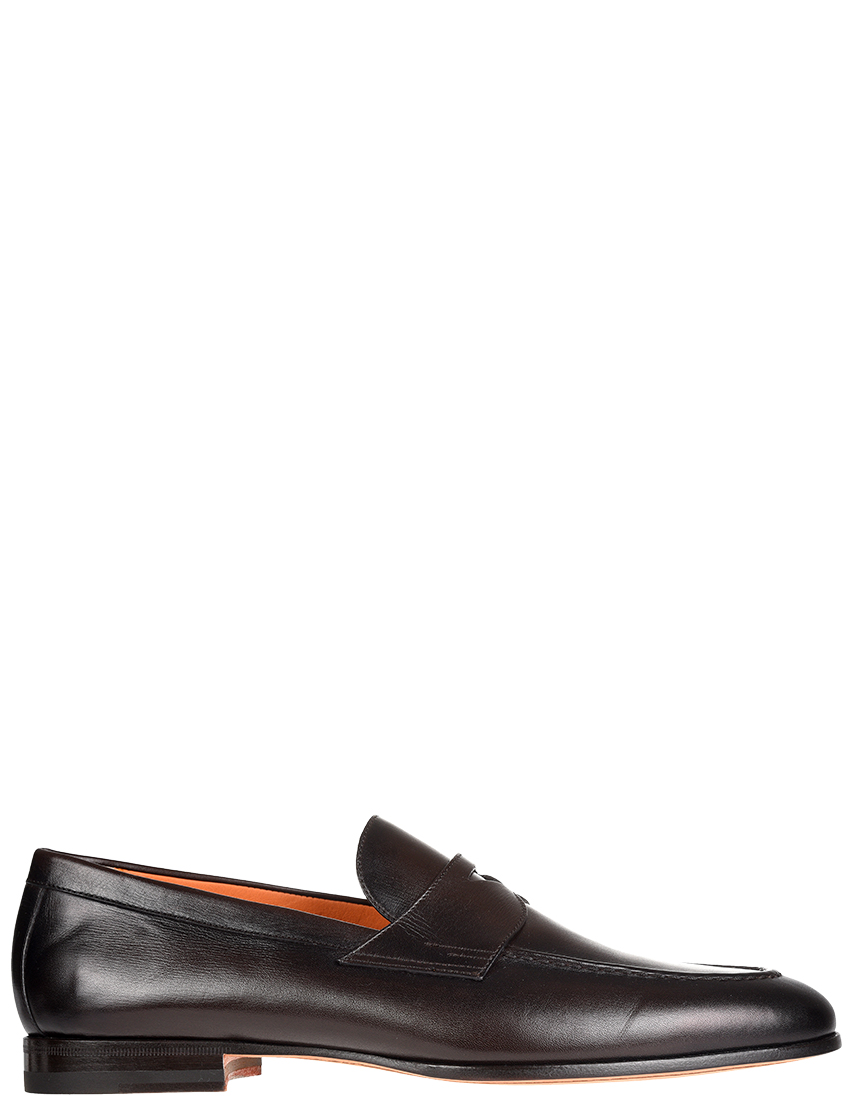 Мужские лоферы Santoni S13903_brown