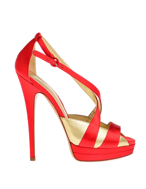 женские красные Босоножки Casadei 6476_red - фото-2