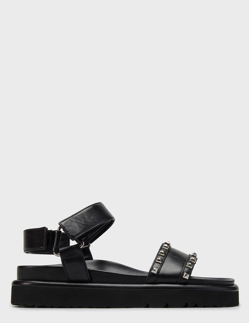 женские черные кожаные Сандалии Kennel & Schmenger 141100_black - фото-5