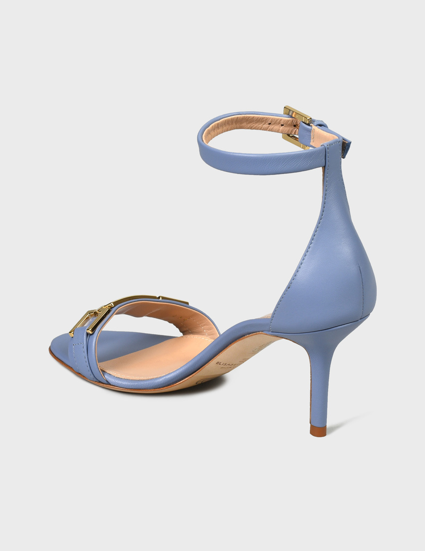 женские голубые Босоножки Elisabetta Franchi SA-70L-21E2-V440-251 - фото-2