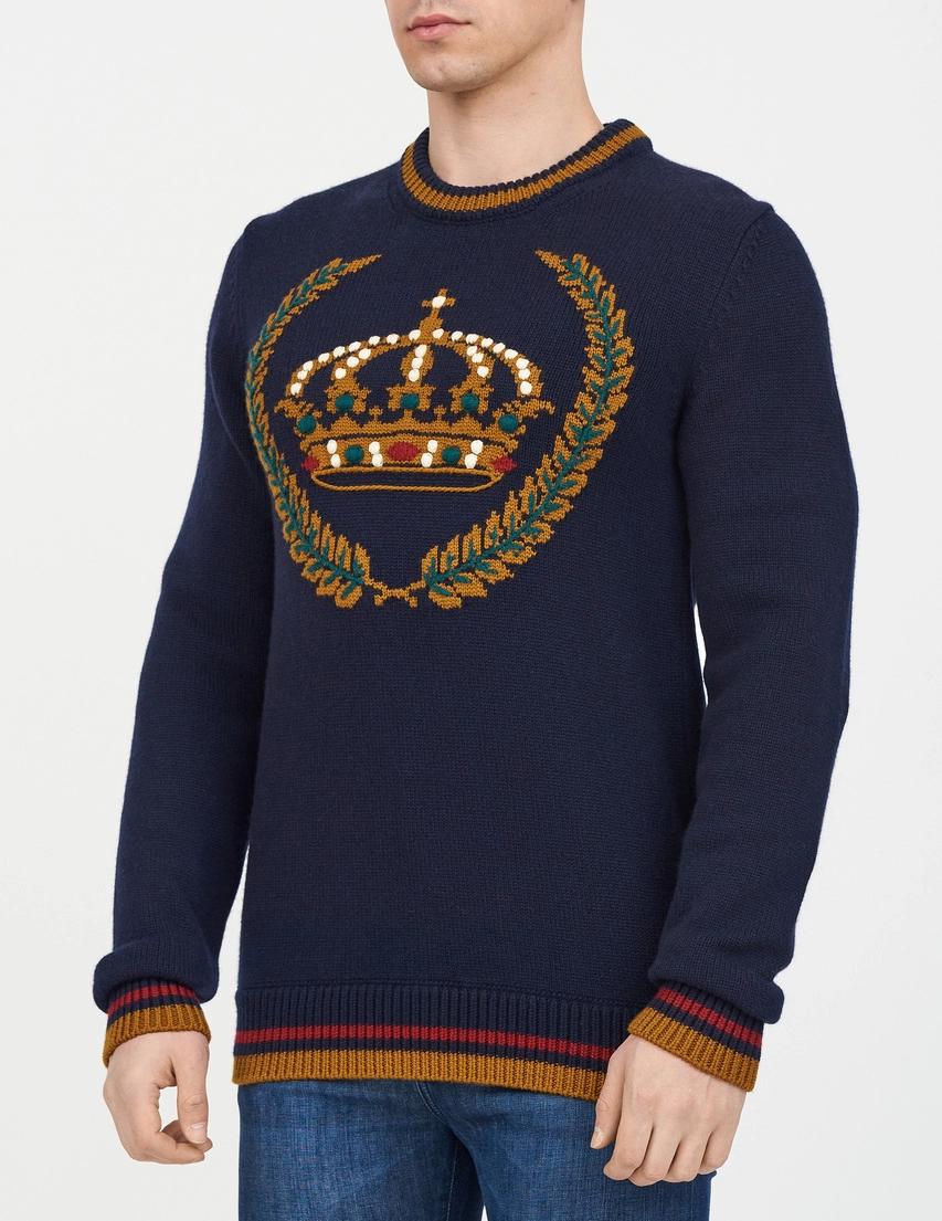 Свитер Dolce & Gabbana GX278T-Dark-Blue_188203 (Темно-синий) в