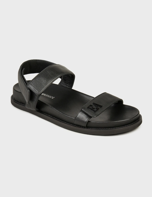 черные Сандалии Emporio Armani 815-002_black