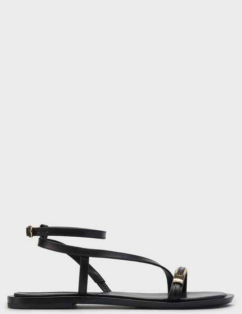 женские черные кожаные Сандалии Vittorio Virgili 6312_black - фото-5