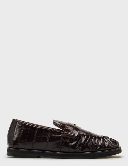 женские бордовые кожаные Лоферы Helena Soretti LIA-2705_bordo - фото-5