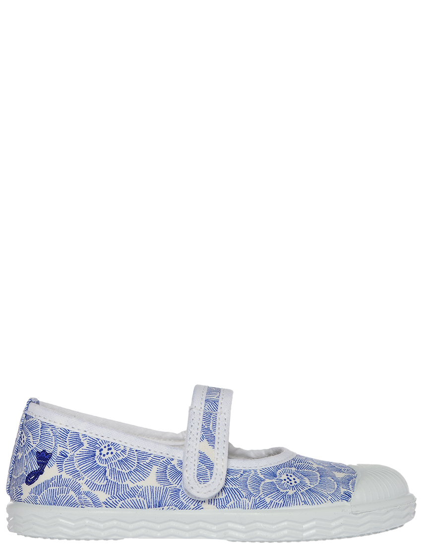 

Туфли, Белый;голубой