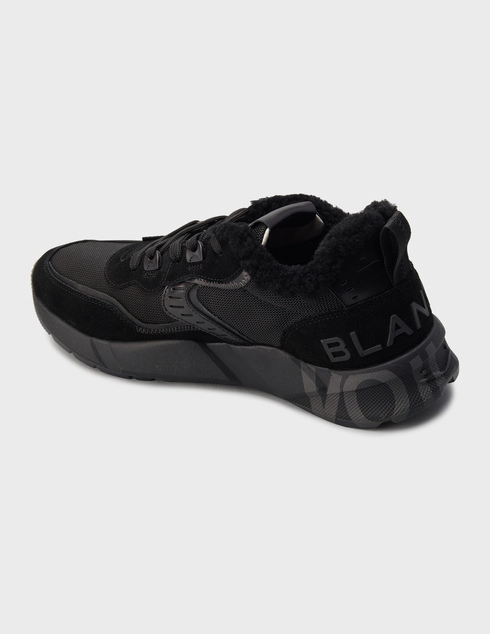 мужские черные Кроссовки Voile Blanche club01blk-fur_black - фото-2