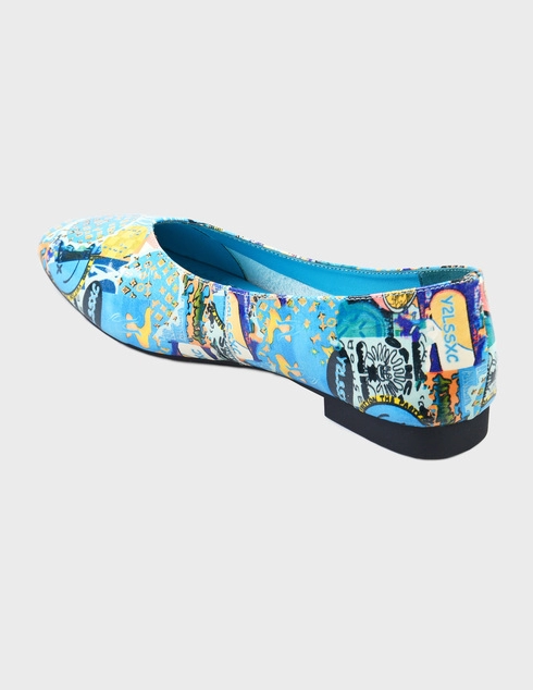 женские голубые Балетки Tuffoni 3013-blue - фото-2