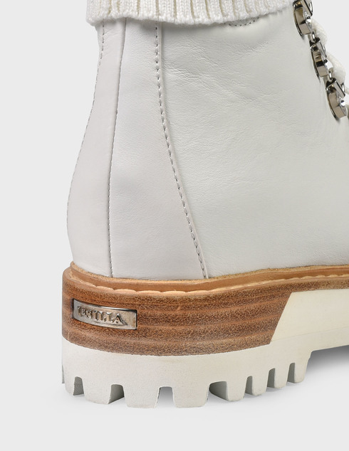 женские белые кожаные Ботинки Le Silla AGR-7506R040M1PPCHI291 - фото-5