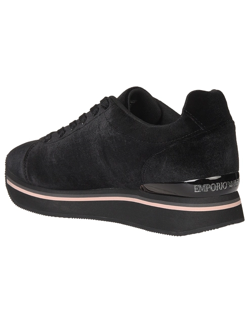 женские черные Кроссовки Emporio Armani AGR-057-VL_black - фото-2