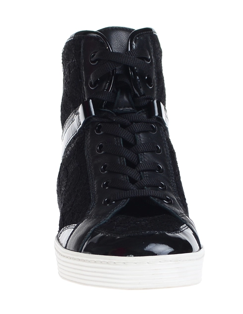 женские черные текстильные Кеды Bikkembergs 106802_black - фото-5
