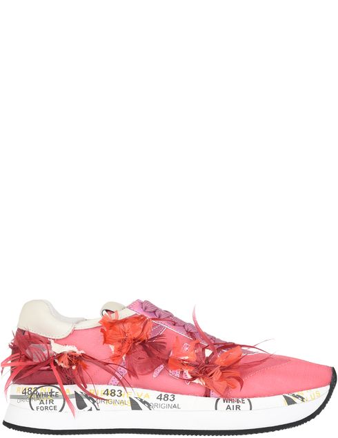 женские розовые текстильные Кроссовки Premiata 2959_pink - фото-5