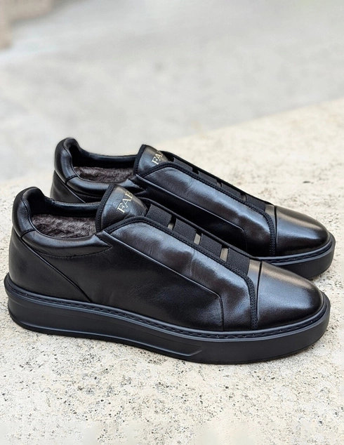 мужские черные Кеды Fabi FU1235AM-900 - фото-6